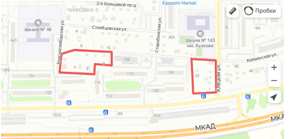 застройка района чижовка карта